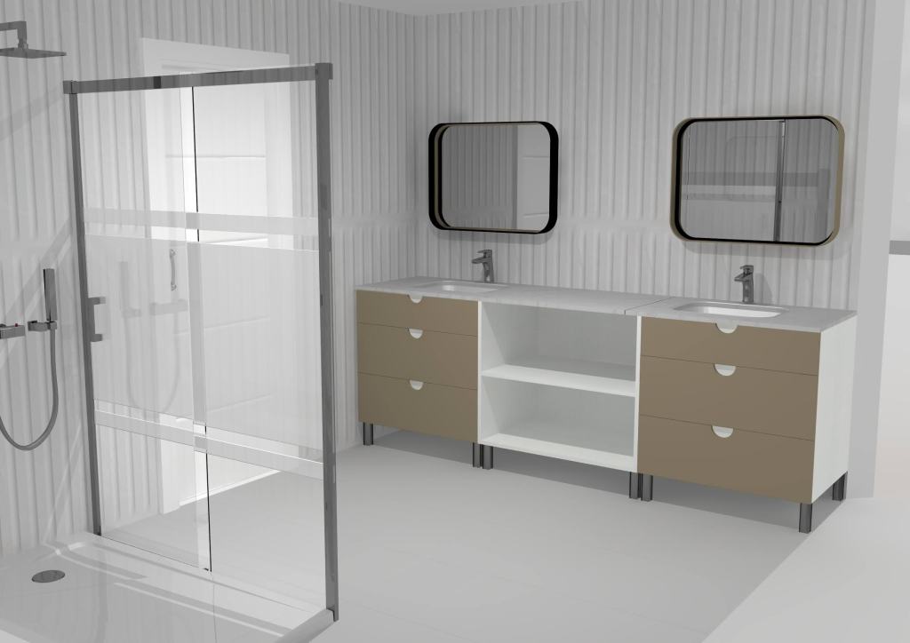 Diseño 3D de mueble a medida