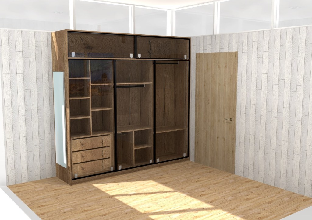 Diseño 3D de armario o vestidor a medida